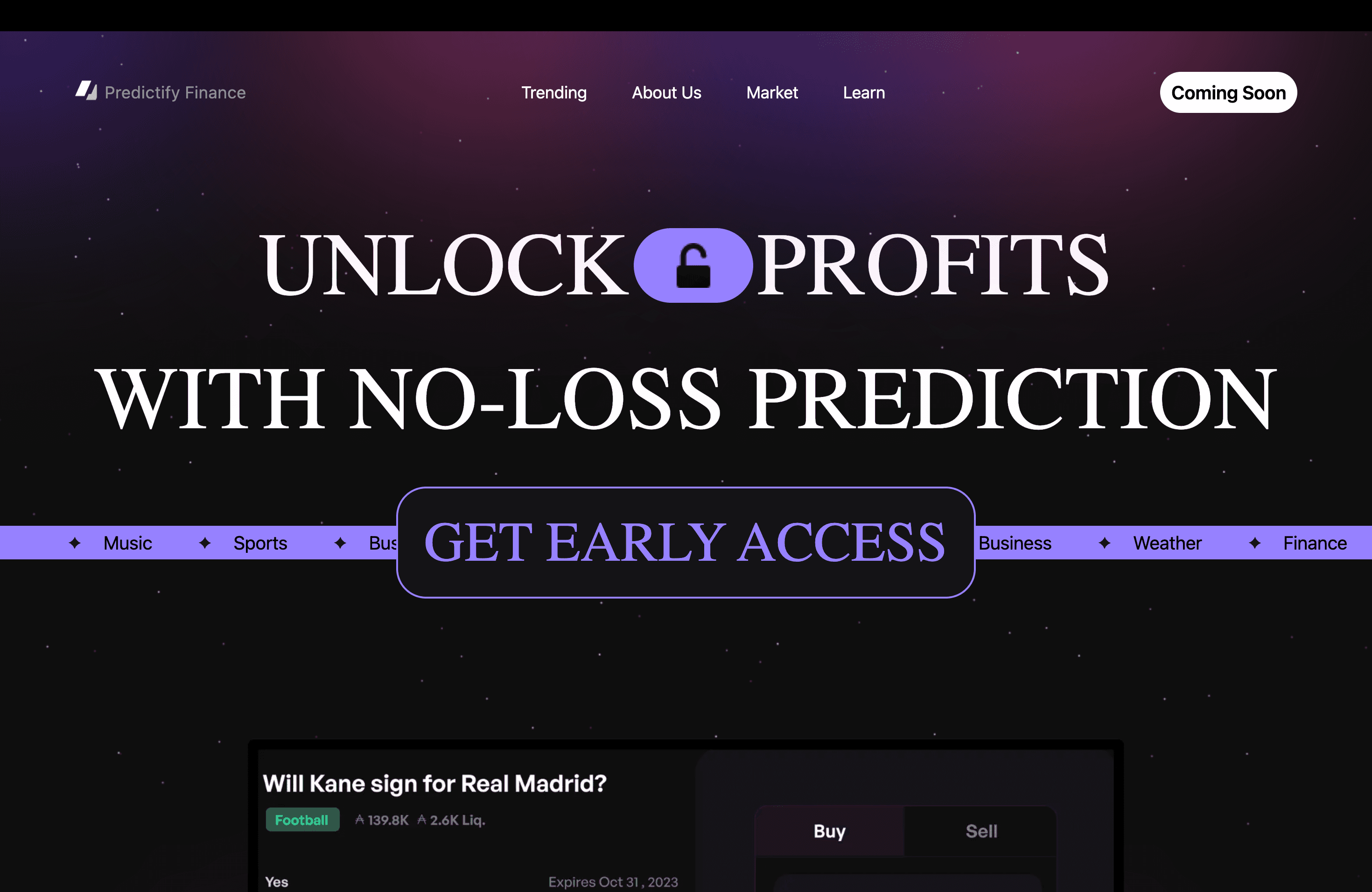Prognosis Finance : UI Page