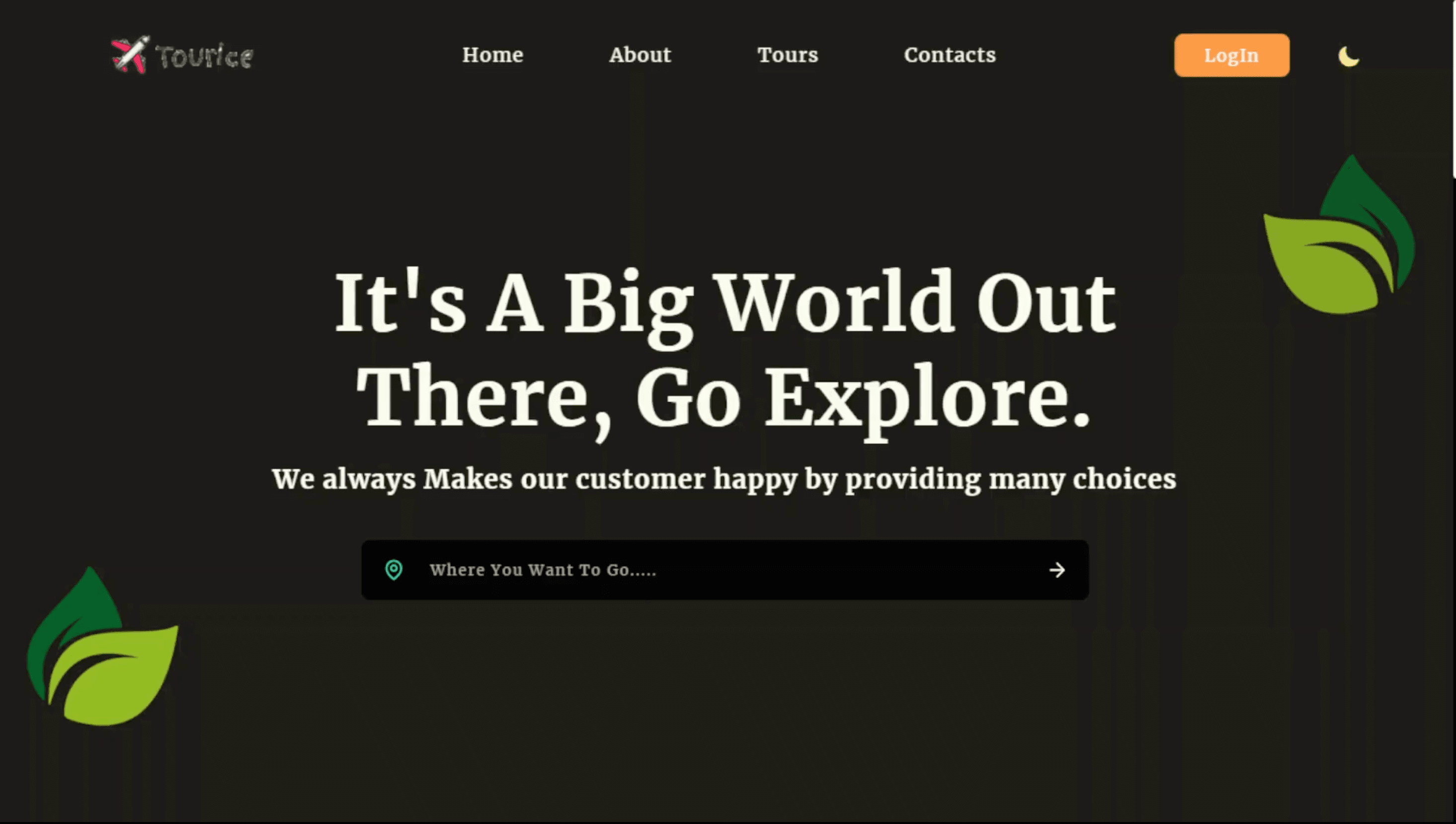 Tourice : A Tours & Travels Management